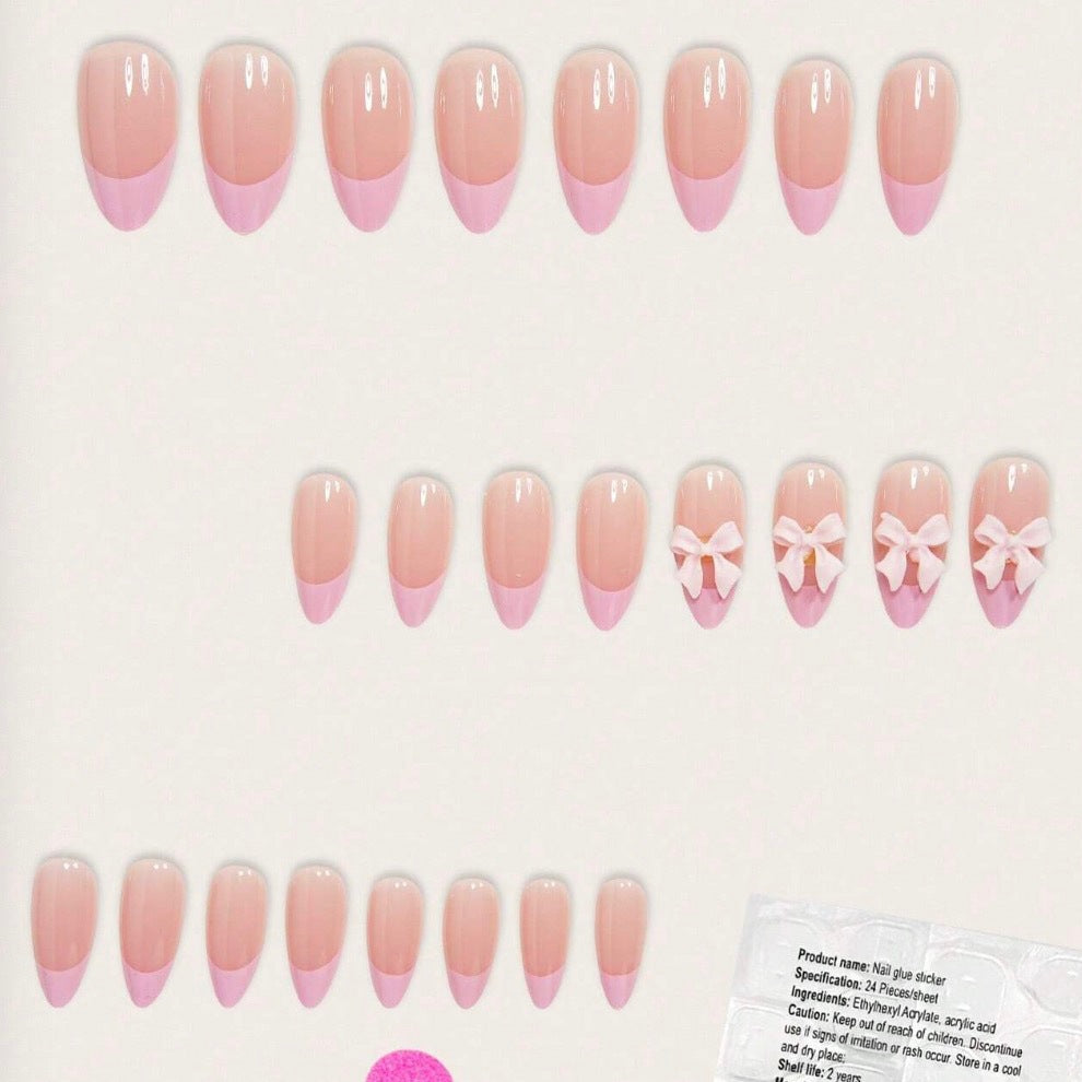 Nail art set with playful ribbons and shiny decorations Stornfield