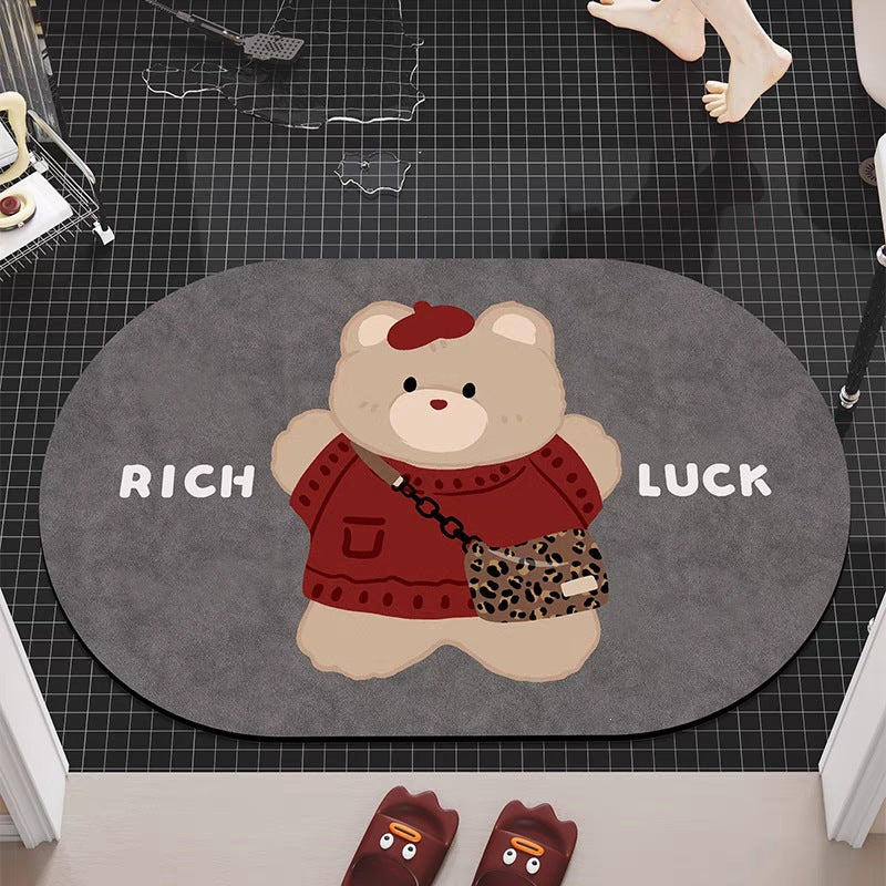 Cute Cat-Themed Indoor Bath Mat