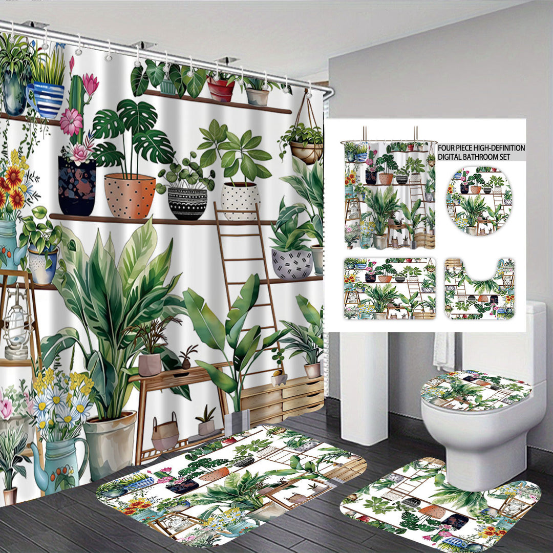 Digital Bow Pattern Bathroom Décor Set Stornfield