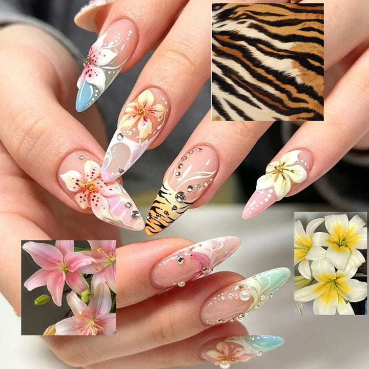 Tropical Floral Press-On Nail Set Stornfield