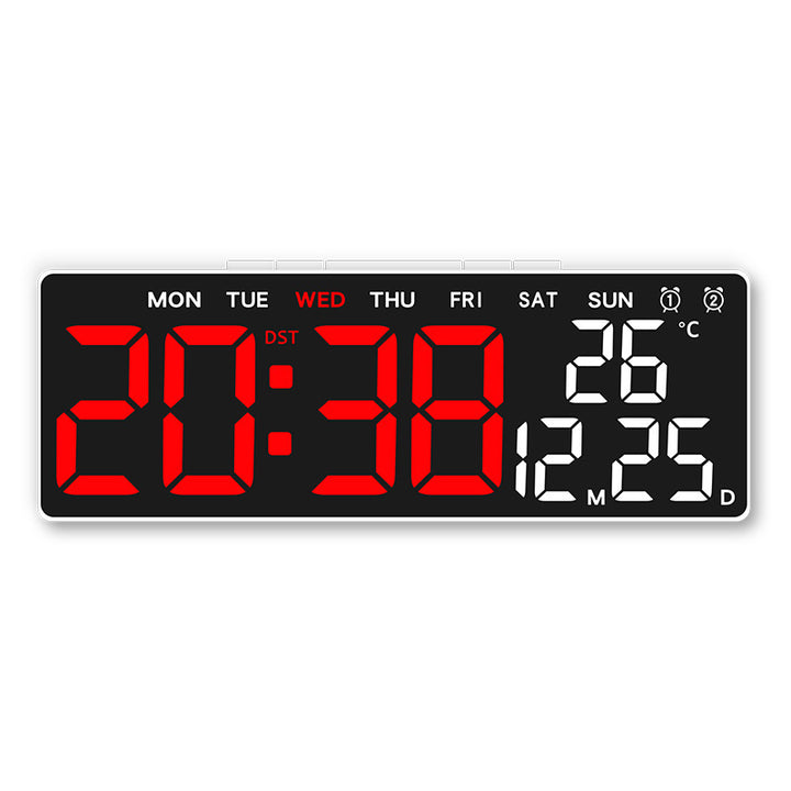 Digital weather alarm clock with large LED display and temperature display Stornfield
