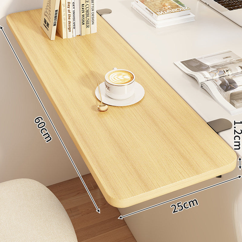 Compact Wall-Mounted Foldable Clamp-On Desk Shelf