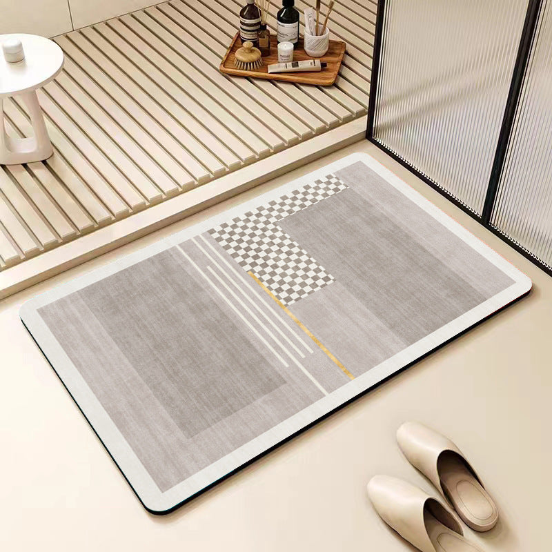 Modern Abstract Bathroom Mat