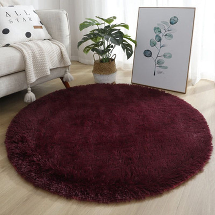 Plush Round Area Rug