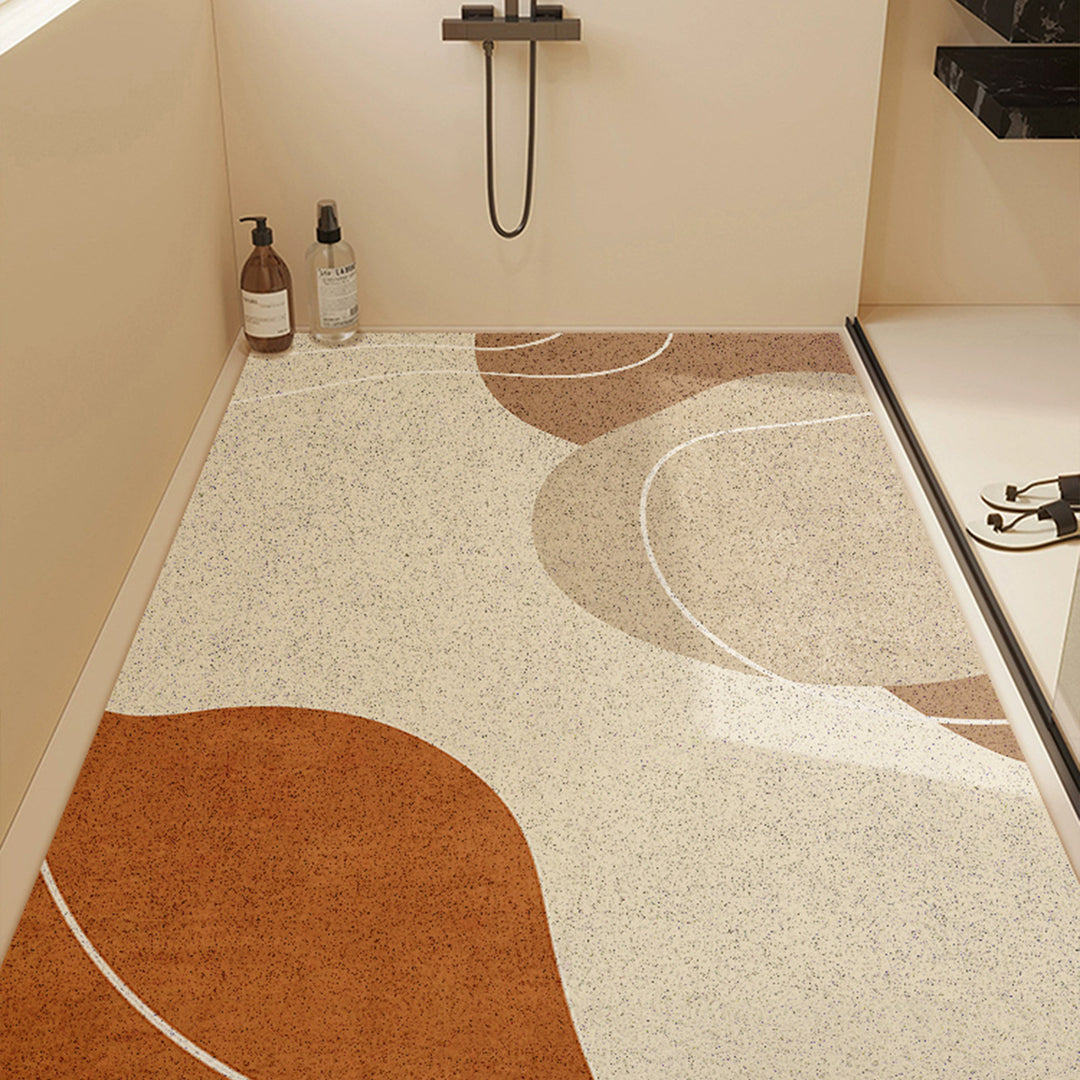 Contemporary Non-Slip Bathroom Mat