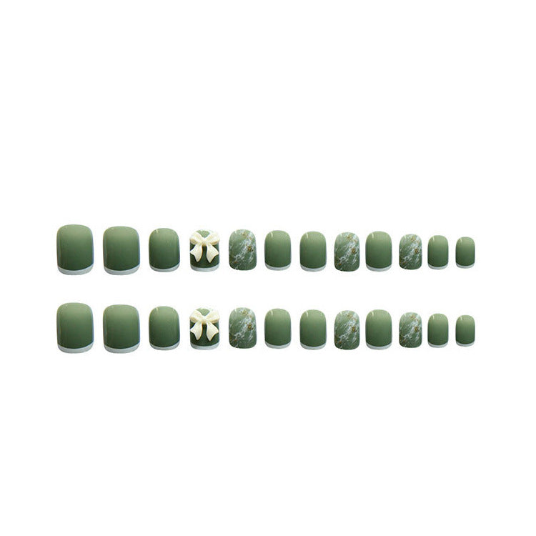 Premium Marble Press-On Nail Set