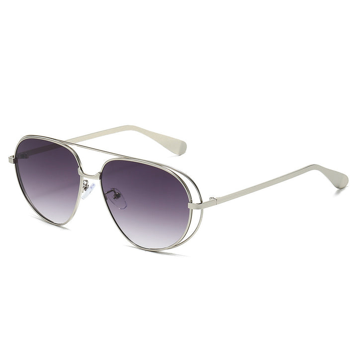 Stylish Aviator Sunglasses with Blue Lenses Stornfield