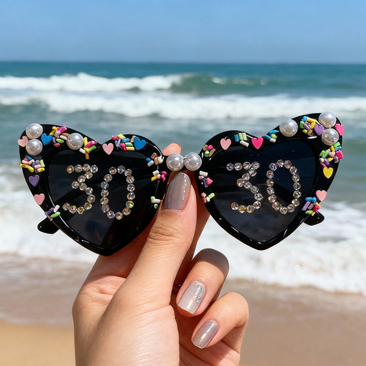 Fun Heart-Shaped Celebration Sunglasses Stornfield