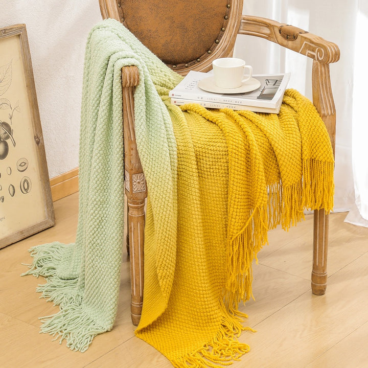 Cozy Textured Woven Blanket