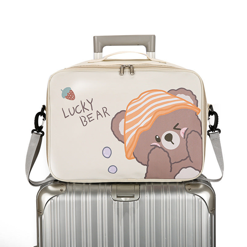 Cartoon Cat-Themed Travel Organizer