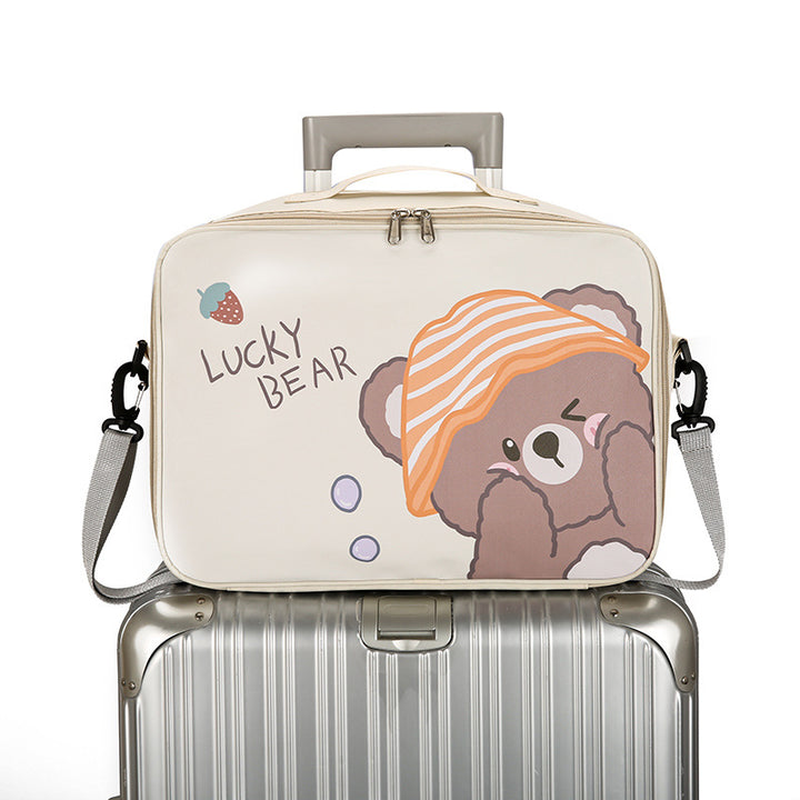 Cartoon Cat-Themed Travel Organizer