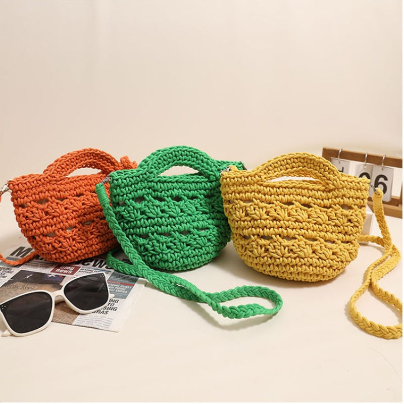 Playful macrame handbag with textured surface Stornfield