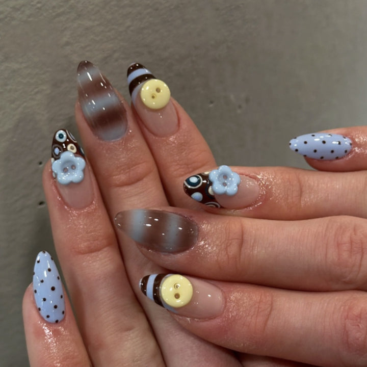 Creative Manicure Nails with Blooming Design Stornfield