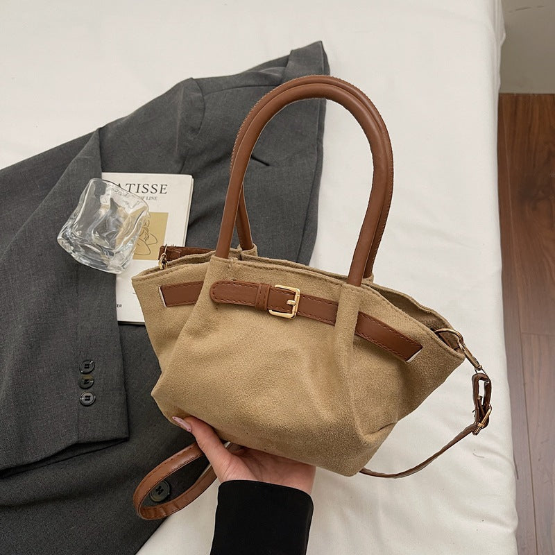 WoChic Suede Satchel Bag Stornfield