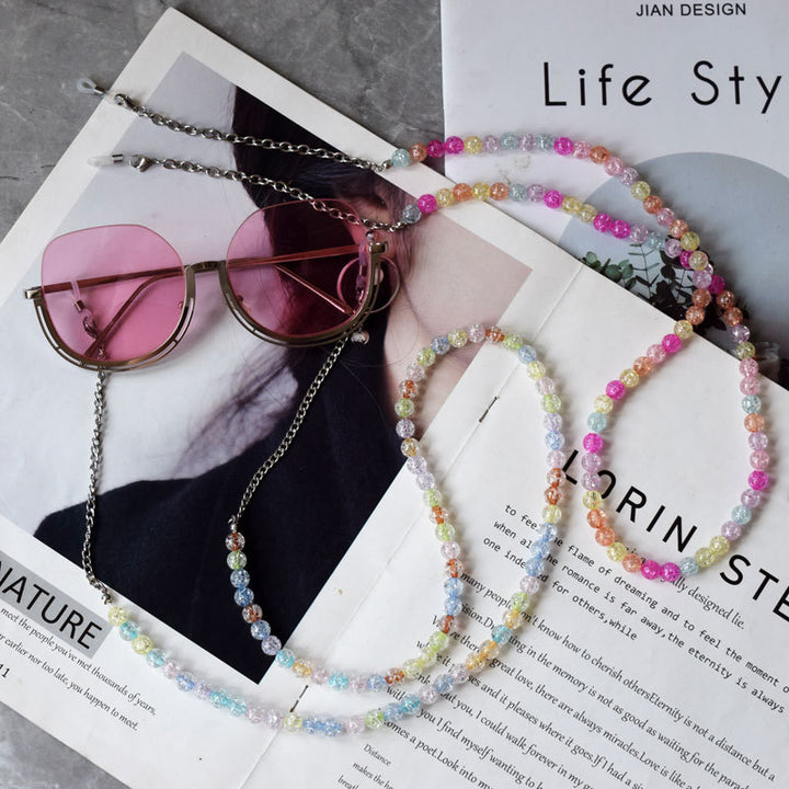 Colorful Textured Beaded Eyewear Chain Stornfield