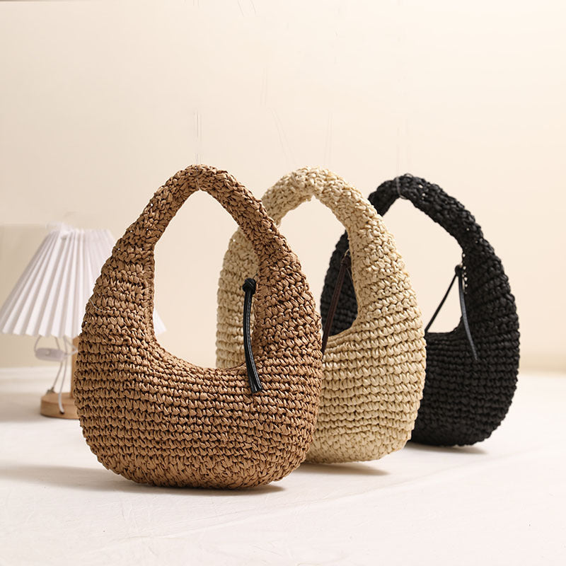 Handmade Basket Bag in Modern Hobo Style Stornfield