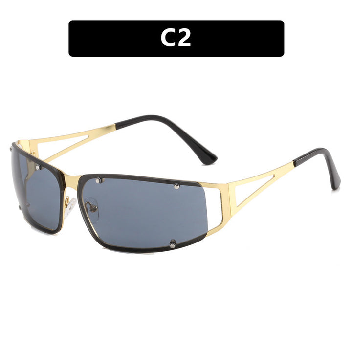 Women's fashionable sunglasses with futuristic design and exquisite metal frame Stornfield