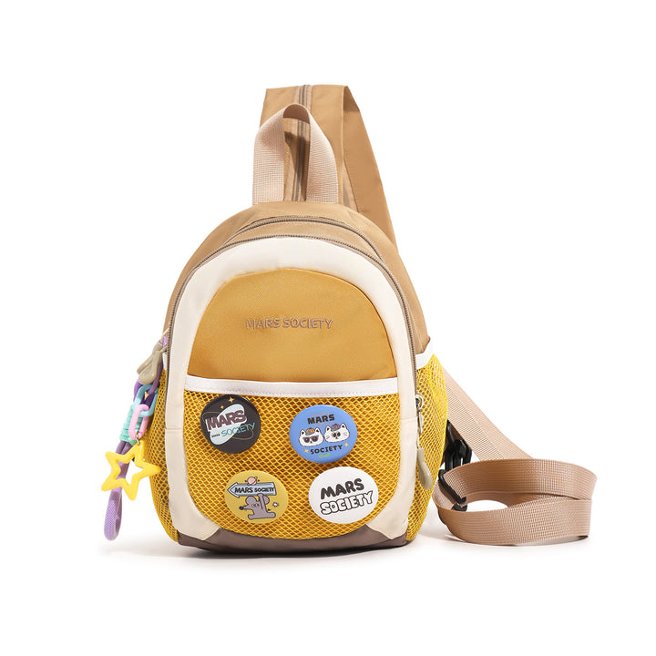 Trendy Lightweight Backpack with Fun Patches Stornfield