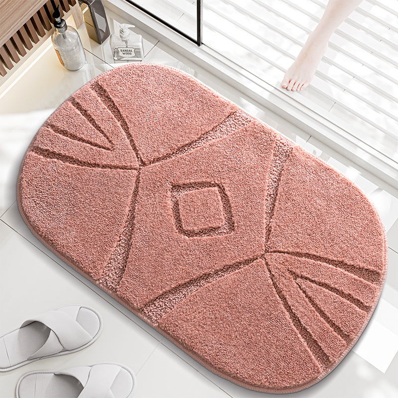 Plush Textured Bathroom Mat