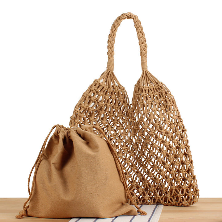 Handbag Made of Durable Hand-Knotted Net Material Stornfield