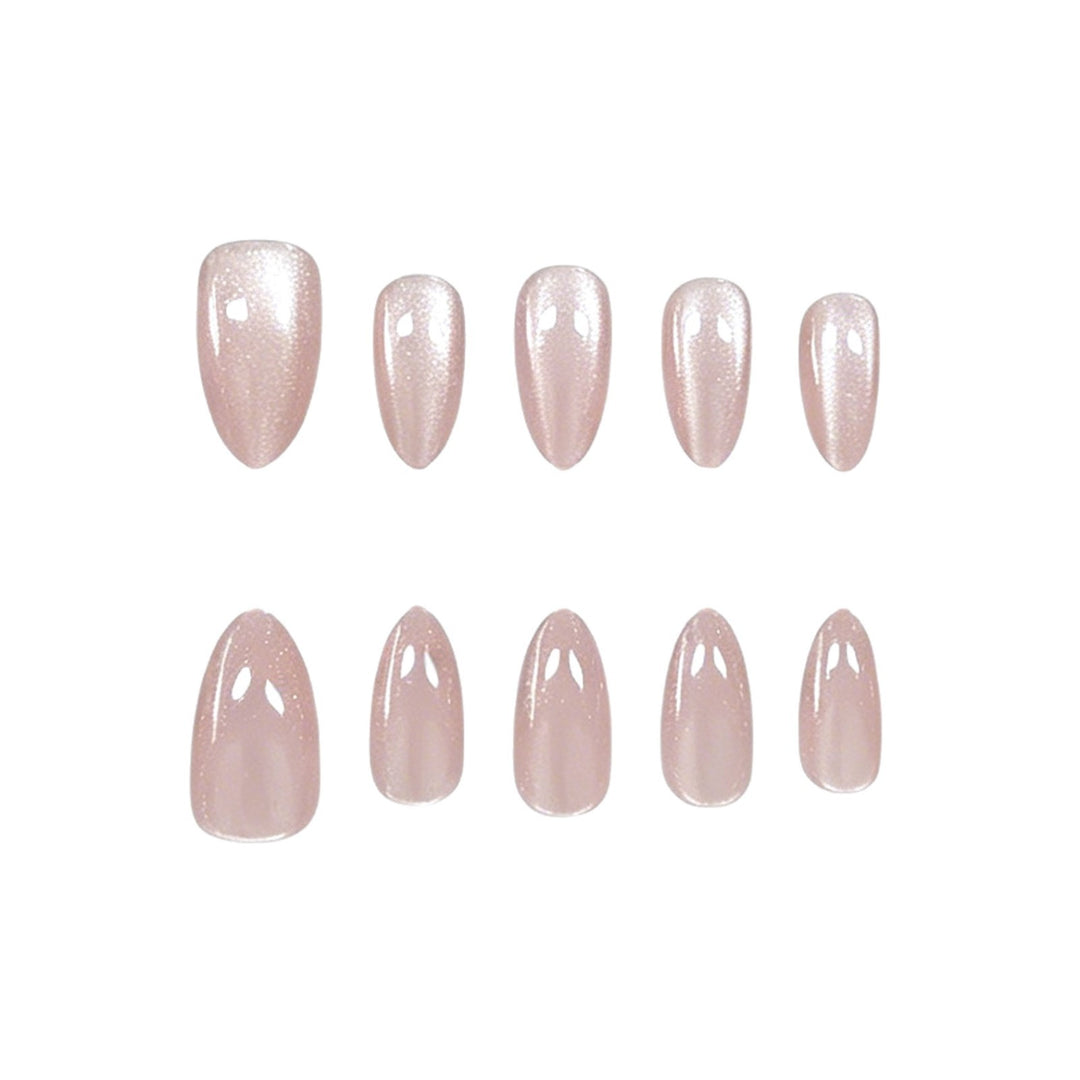 Elegant Almond-Shaped Gel Nail Enhancements Stornfield