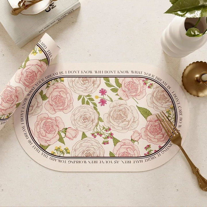 Table Setting Floral Placemats Stornfield