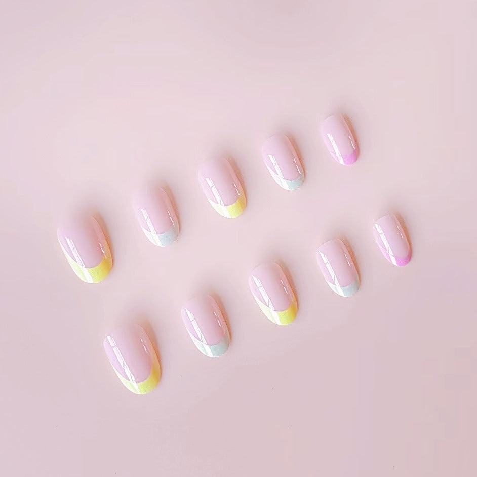 Acrylic nail set with gentle gradient and elegant tips Stornfield