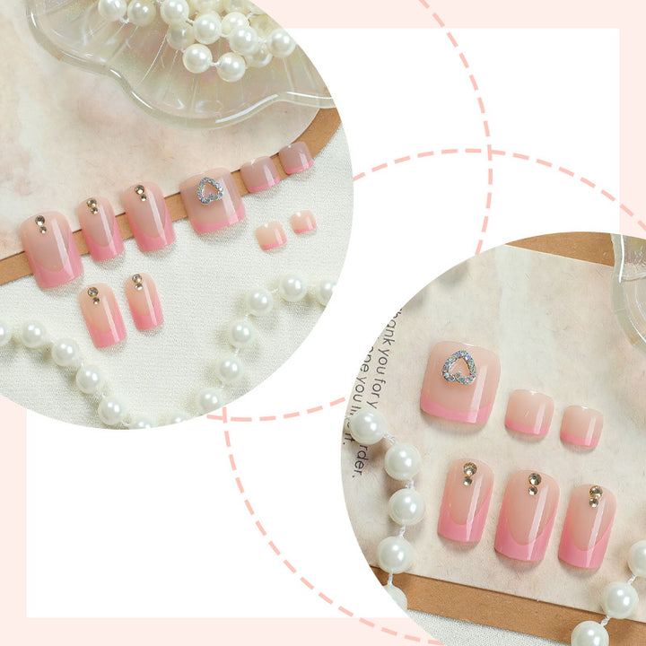 Acrylic Nail Set with Stylish Accents Stornfield