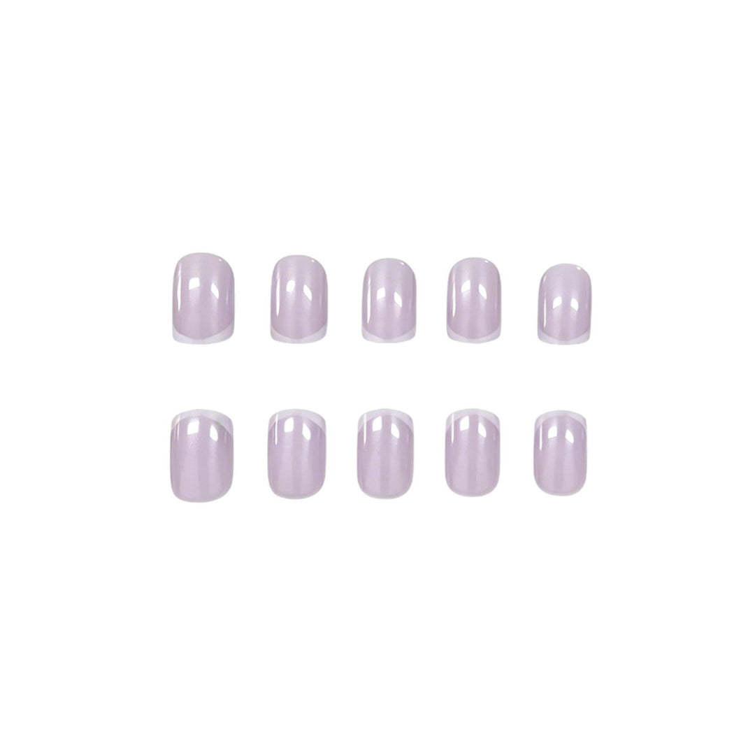 Elegant French Tip Press-On Nail Set Stornfield