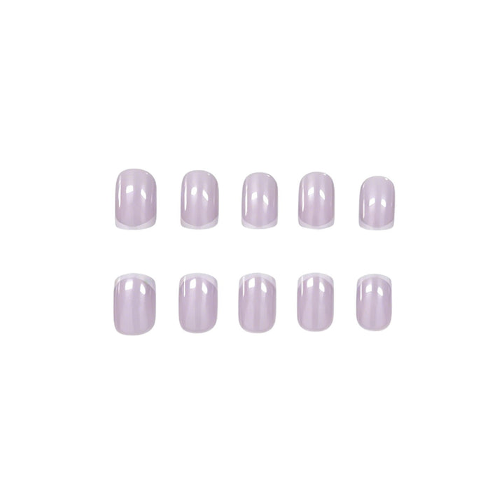 Elegant French Tip Press-On Nail Set Stornfield