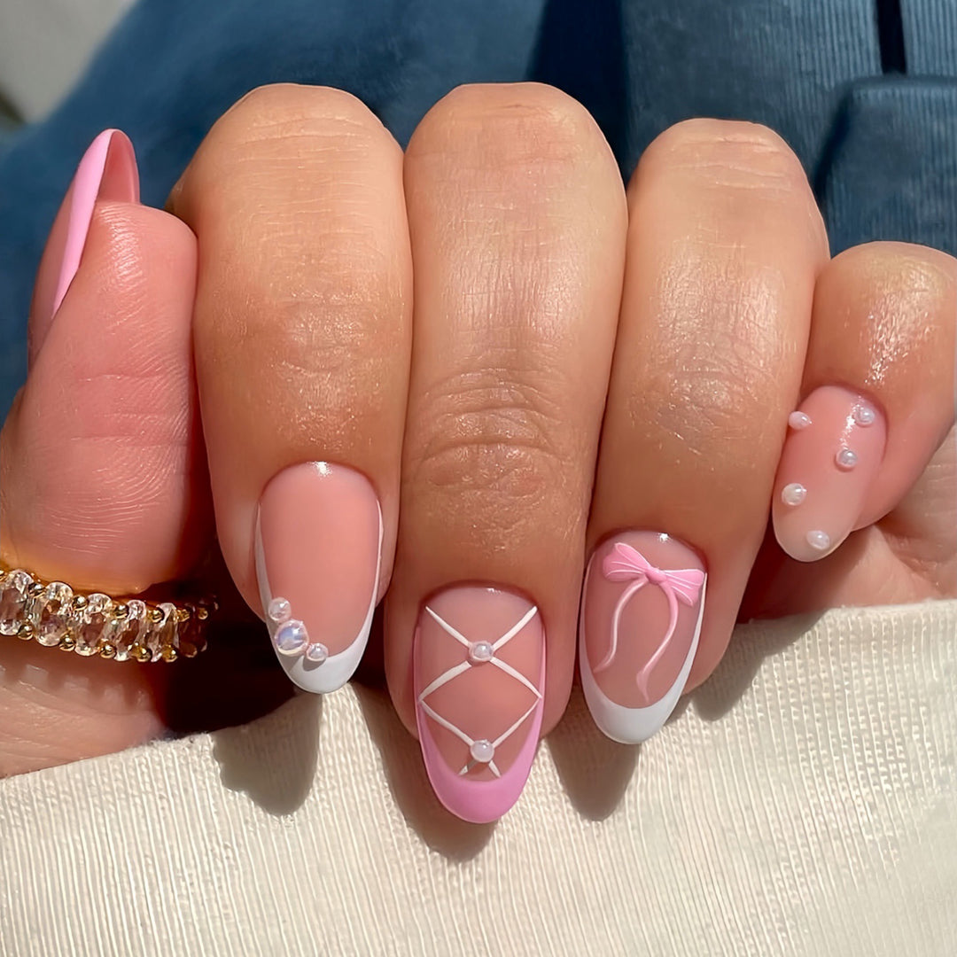 Elegant Decorative Press-On Nail Set Stornfield