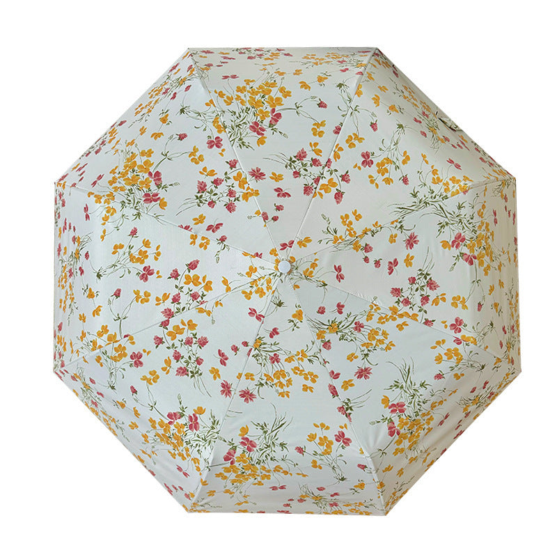 Women Foldable Sunshade with Flower Design Stornfield