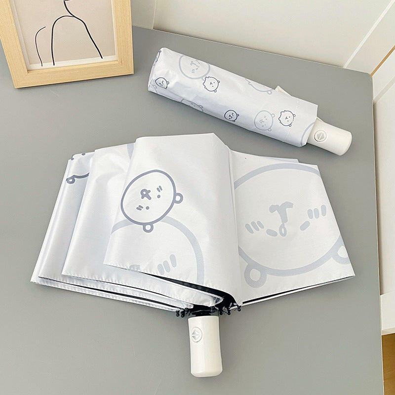 Women's Automatic Folding Umbrella with Playful Animal Design Stornfield