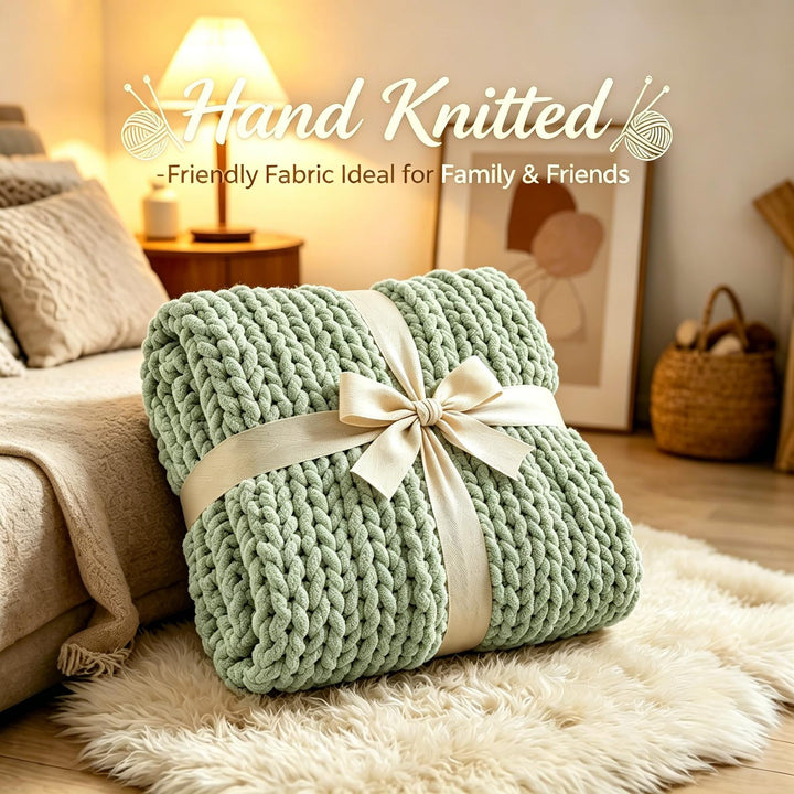 Cozy Knit Throw Blanket