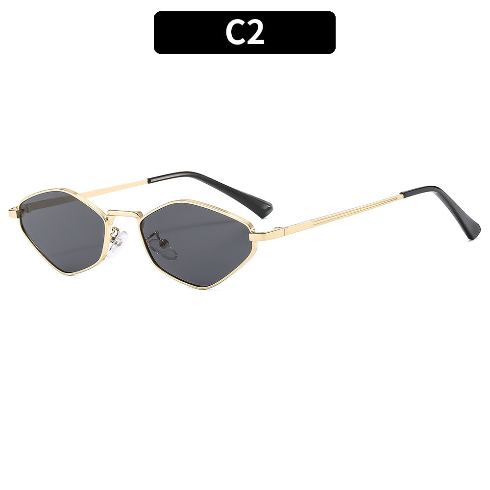 Stylish Hexagonal Frame Sunglasses