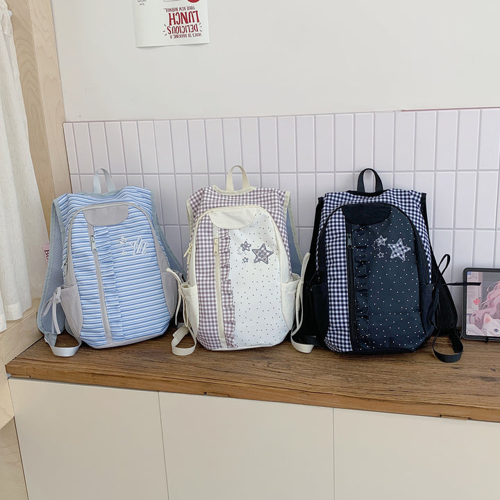 Kids' Lightweight Striped Backpack Stornfield