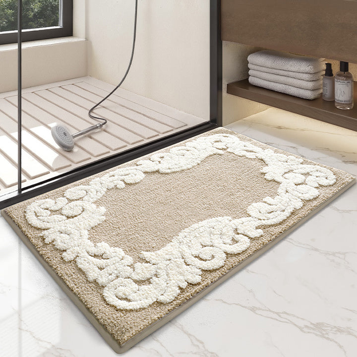 Playful UFO-Themed Bathroom Rug