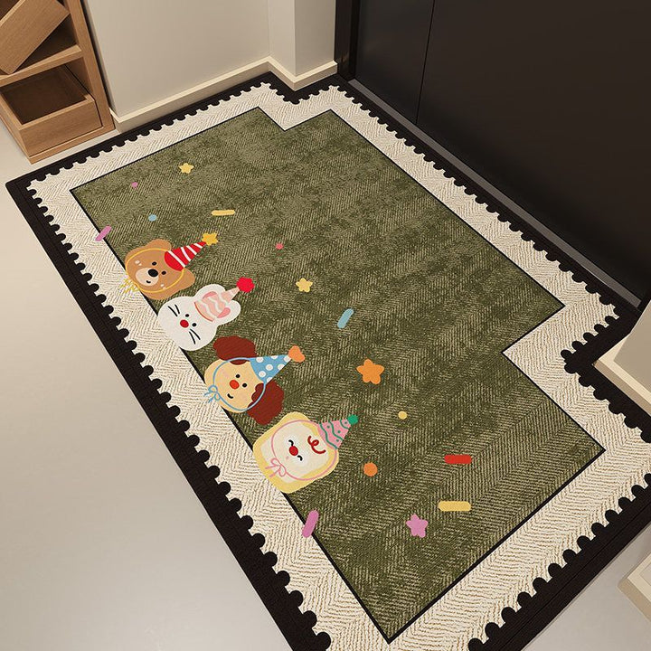 Cartoon-Themed Entryway Rug