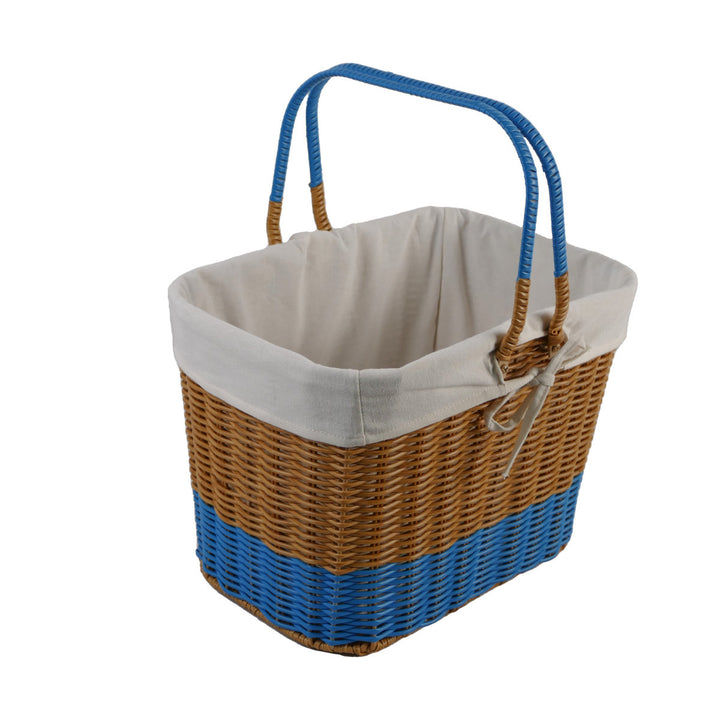 Ladies braided shopping basket with removable inner lining Stornfield