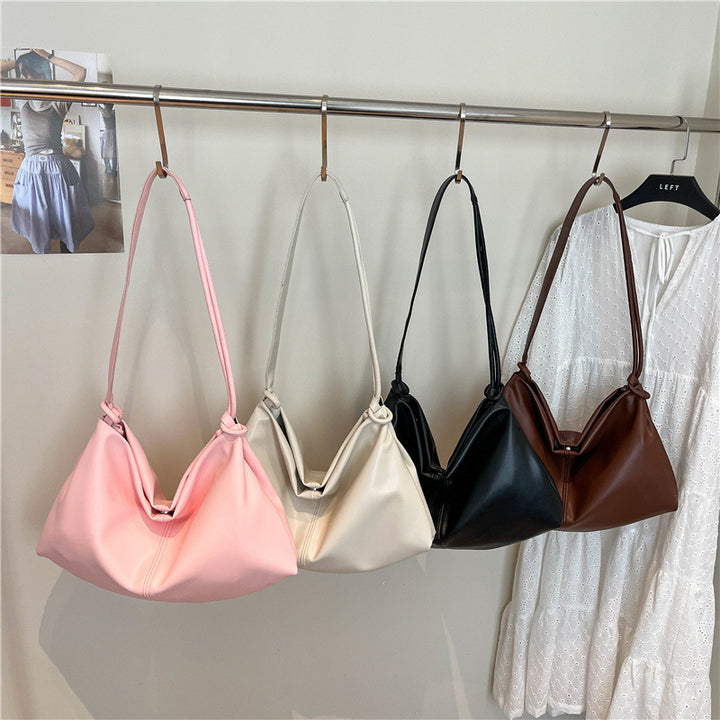 Soft Leather Slouchy Shoulder Bag