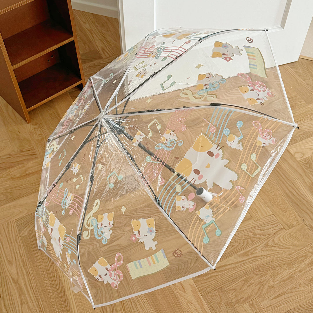 Women's Transparent Folding Umbrella with Playful Animal Design Stornfield