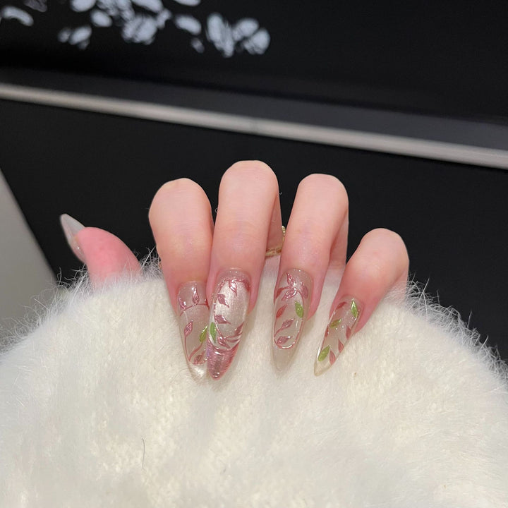 Artistic Floral Nail Tips Stornfield