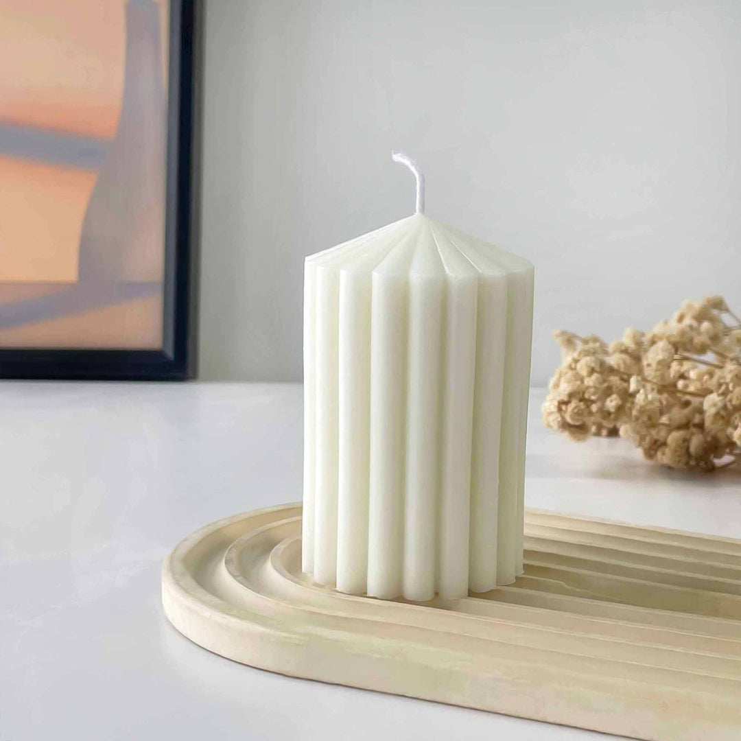 Sculpted Column Candle