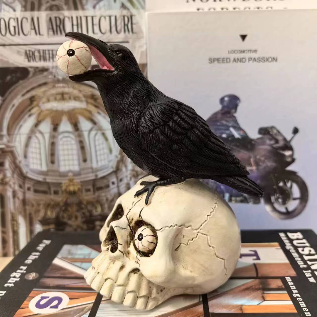 Decorative figure with raven on skull Stornfield