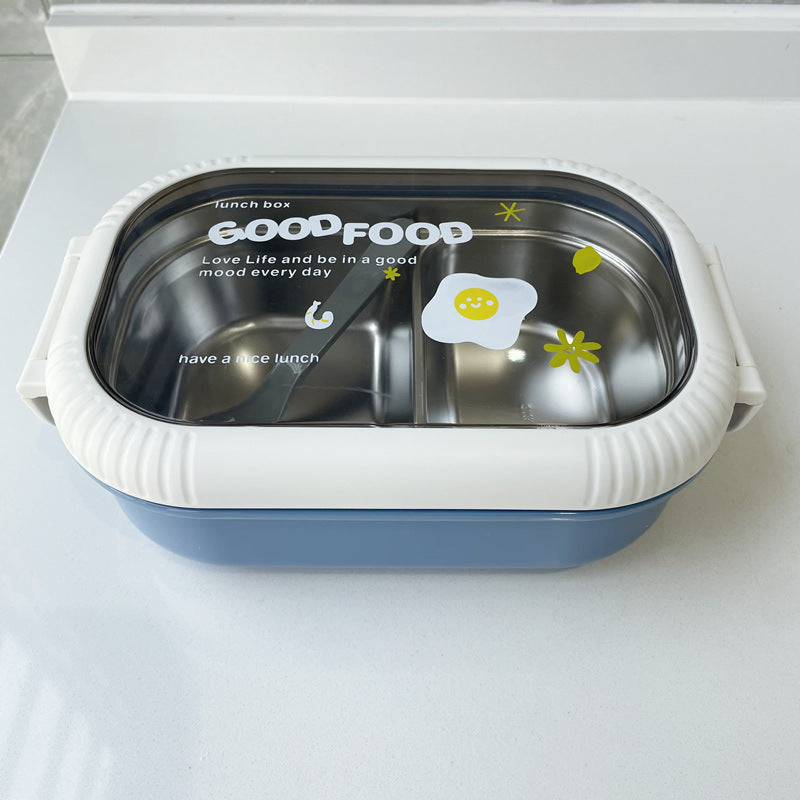 Dual-Compartment Food Storage Container
