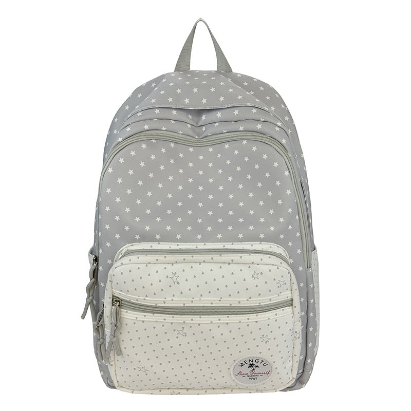 Star-Patterned Multi-Compartt Backpack Stornfield