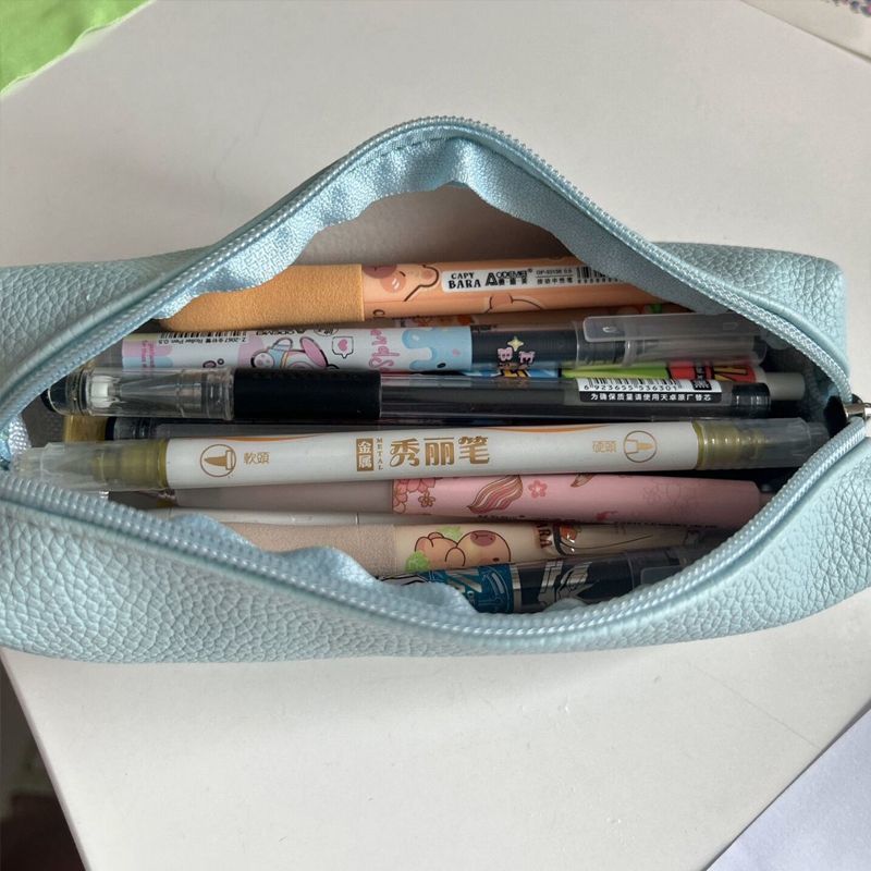 Textured Leather Pencil Case Stornfield