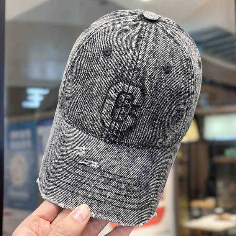 Men's Distressed Denim Baseball Cap Stornfield 1784188308