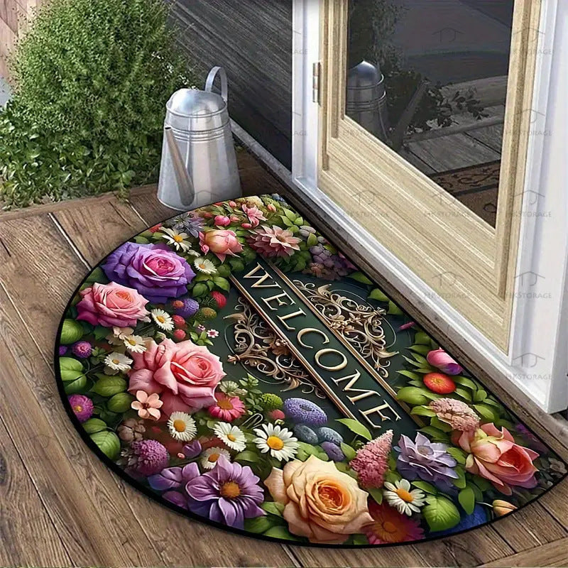 Decorative Round Door Mat