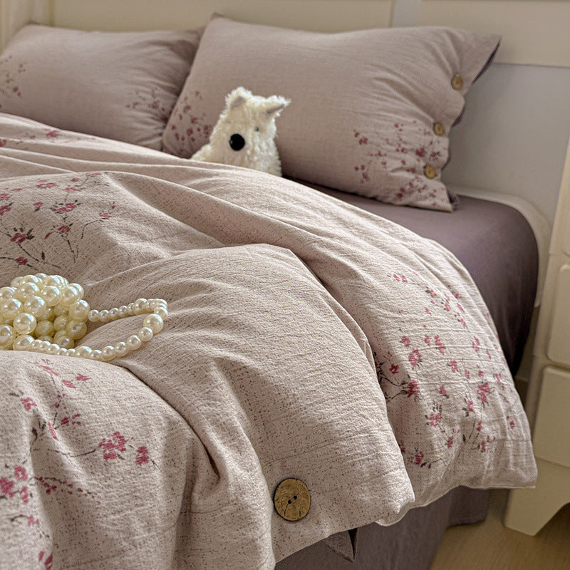 Elegant Floral Patterned Duvet Cover Set
